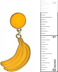 img 2 attached to Add Some Fun To Your Style With Spinningdaisy'S Gold Plated Banana Earrings