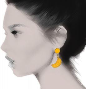 img 1 attached to Add Some Fun To Your Style With Spinningdaisy'S Gold Plated Banana Earrings
