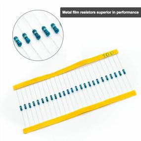 img 2 attached to REXQualis Resistor Kit, 650 Pieces 22 Values 1/4W 1% Resistor Assortment Kit, 10 Ohm - 1M Ohm (Pack Of 650)