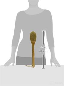 img 1 attached to 🎍 Bamboo Handle Bristle Brush - Clean Logic