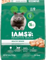 🐱 iams proactive health healthy senior dry cat food - chicken flavor for a vibrant feline life logo