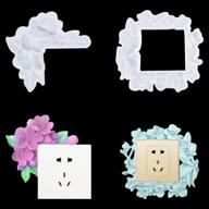 isuperb 2pcs flower switch resin mold light switch cover silicone mold switch plate epoxy mold switch socket panel casting mold for diy switch cover, socket bottom, home decoration (2 pcs) logo