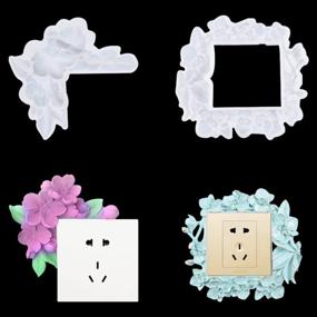 img 4 attached to ISuperb 2Pcs Flower Switch Resin Mold Light Switch Cover Silicone Mold Switch Plate Epoxy Mold Switch Socket Panel Casting Mold For DIY Switch Cover, Socket Bottom, Home Decoration (2 Pcs)
