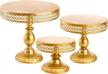 charm your guests with suwimut's elegant gold antique metal 3-set cake stand for weddings & birthdays logo