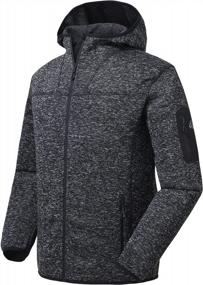 img 4 attached to Rdruko Men'S Full Zip Fleece Jacket Sweater Lightweight Outdoor Hiking Winter Active Hooded Outerwear