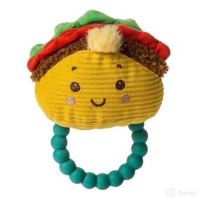 img 3 attached to 🌮 Mary Meyer Sweet Soothie Soft Baby Rattle with Teether Ring, Taco" - Optimized Product Name: "Mary Meyer Taco Soft Baby Rattle with Teether Ring, Sweet Soothie