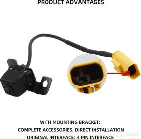 img 1 attached to 📷 Premium Dasbecan Backup Camera Assembly - Rear Park Assist Replacement for Kia Sorento 2011-2013 (Replaces OE# 95760-2P202 592-267)