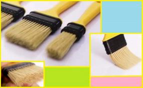 img 2 attached to PANCLUB Chip Paint Brushes For Walls (1 Inch, 40 Pack) - 100% Plastic Bristles, No Shedding - Ideal For Painting, Glues, Stains And Single Material Projects