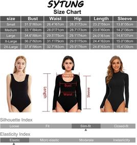 img 3 attached to SYTUNG Bodysuit Leopard Strechy Leotards Women's Clothing : Bodysuits