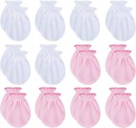 soft and safe: rative cotton mittens for newborns, preventing scratches for boys and girls 0-6 months logo