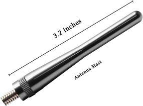 img 3 attached to 🚗 JAPower Ford F-150 2009-2019 Replacement Antenna, Titanium Finish, 3.2 inches