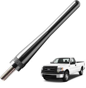 img 4 attached to 🚗 JAPower Ford F-150 2009-2019 Replacement Antenna, Titanium Finish, 3.2 inches