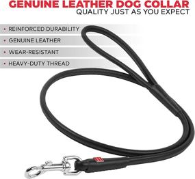 img 3 attached to Rolled Leather Leash Small Medium