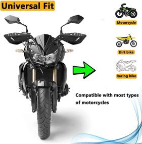 img 3 attached to 🏍️ Universal 7/8'' 22mm Handguards for Off-Road K.T.M Yamaha Suzuki Kawasaki Honda Motorcycles: ATV, Dirt Bike, Supermoto, and Snowmobile Racing