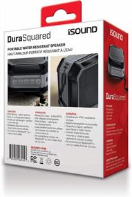 img 1 attached to Take Your Tunes Anywhere With ISound Dura Squared Portable Wireless Speaker - Water Resistant And 30 FT Range - Black