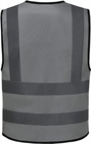 img 2 attached to High Visibility Safety Vest For Men - 12 Color Reflective, XS-8XL Sizes - AYKRM.