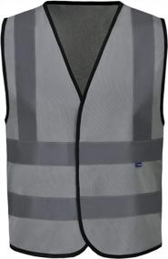 img 4 attached to High Visibility Safety Vest For Men - 12 Color Reflective, XS-8XL Sizes - AYKRM.