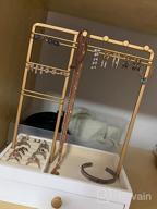 img 1 attached to Multi-Functional Jewelry Holder With Drawer For Necklaces, Rings, Bracelets, And Watches - Teamkio Jewelry Organizer And Stand review by Derrick Shah