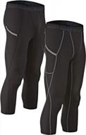 men's compression pants with pocket - athletic leggings 2-pack for devops logo