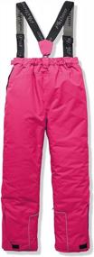 img 3 attached to Сохраняйте тепло и сухость в стильных водонепроницаемых лыжных штанах для девочек PHIBEE