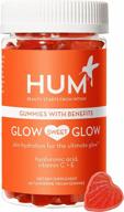 hum glow sweet glow vegan beauty gummies - glowing skin gummies with hyaluronic acid, vitamin c + vitamin e oil for hydrated skin - collagen gummies for lasting plump & glowing skin (60 gummies) logo