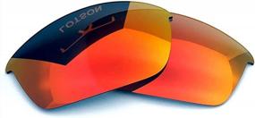 img 4 attached to LOTSON Replacement Lenses For Oakley Flak Jacket Sunglasses Polarized 100% UVAB - Multiple Options