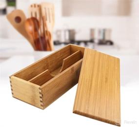 img 4 attached to Cutlery Organizer Chopsticks Container Countertop
