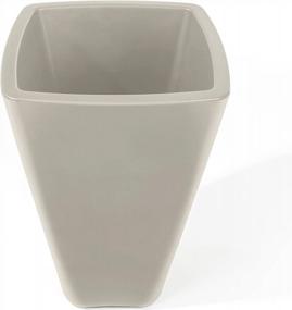 img 1 attached to Large Bridgeview Tall Square Concrete Planter Box - Ideal For Outdoor And Indoor Use - Maintenance-Free Design - Perfect For Patios And Front Porches - 2 Pack - Measures 16.84" X 16.84" X 26