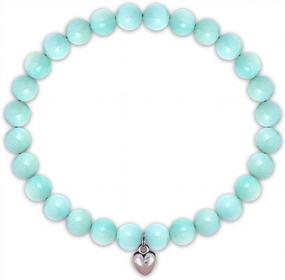 img 4 attached to Amazonite Beads Bracelet - 30Th Birthday Gifts For Women - SOLINFOR Jewelry Gift Idea For Her Turning 30 Years Old