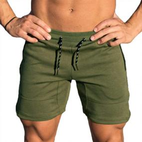 img 3 attached to Sandbank Men'S Gym Workout Shorts Training Running Dry Fit Shorts Zipper Pocket