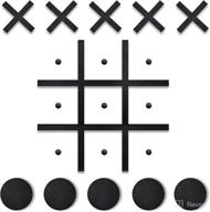 magnetic tic tac toe wall-mount game: fun interactive wall board game for kids & adults, stylish wall art décor for bedroom, playroom decals, nursery & offices - easy tool-free installation, perfect gift логотип