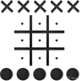 img 4 attached to Magnetic Tic Tac Toe Wall-Mount Game: Fun Interactive Wall Board Game for Kids & Adults, Stylish Wall Art Décor for Bedroom, Playroom Decals, Nursery & Offices - Easy Tool-Free Installation, Perfect Gift