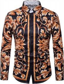 img 4 attached to Обновите свой стиль с помощью мужских приталенных классических рубашек WHATLEES — роскошных и модных!