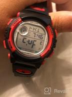 img 1 attached to Stay on Schedule with AZLAND 3 Alarms Kids Sports Wristwatch - Waterproof Digital Watches for Boys and Girls review by Fredo Zhan