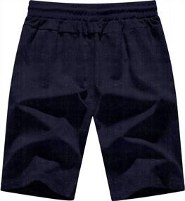 img 2 attached to Stylish MLANM Men'S Beach Shorts With Drawstring, Elastic Waist, And Convenient Zipper Pockets For A Comfortable And Casual Fit During Summer