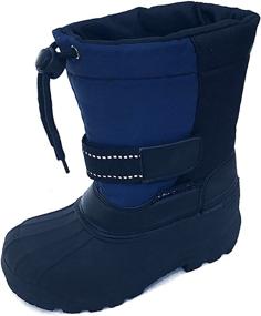 img 1 attached to Unisex Kids Winter Snow Boots Boys' Shoes ~ Boots