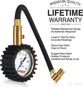 img 2 attached to Accu-Gage RRA60X: The Ultimate Professional Tire Pressure Gauge with Protective Rubber Guard (60 PSI)