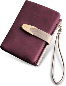 img 4 attached to TOPKULL Wallets Compact Bifold Wristlet Women's Handbags & Wallets ~ Wallets