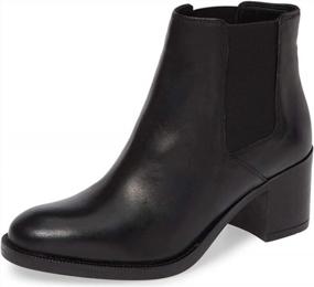 img 4 attached to Stylish & Comfortable Chelsea Boots For Women – YDN Mid Block Heel Elastic Ankle Booties