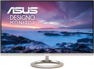 asus designo mx27uc type c monitor - adaptive 50hz, flicker-free, blue light, frameless, hd, 4k display logo