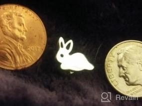 img 5 attached to 🐰 Minimalist Rabbit Stud Earrings - Small Bunny-shaped Animal Ear Studs