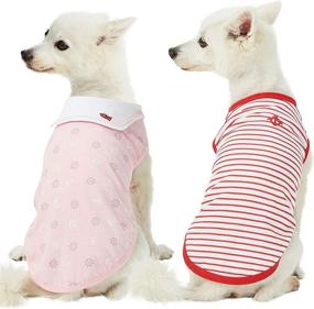 img 4 attached to 🐶 Blueberry Pet Sea Lover Shirt - Soft & Comfy Cotton T-Shirt, available for Dogs or Kids in 9 Patterns