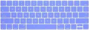 img 1 attached to Serenity Blue Hard Case For MacBook Pro 13 A1706/A1989/A2159 With Touch Bar - Includes Sleeve Bag, Keyboard Skin, Screen Protector, And Dust Plug - Se7Enline Compatible With MacBook Pro 2016-2019