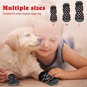 img 1 attached to 🐾 Rypet Anti Slip Dog Socks 3 Pairs - Ultimate Traction Control for Indoor Hardwood Floors - Pet Paw Protector for Small Medium Large Dogs