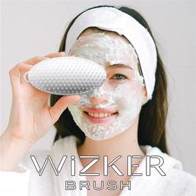 img 1 attached to WIZKER Exfoliating Brush - 🧼 Ideal for Wet and Dry Exfoliation