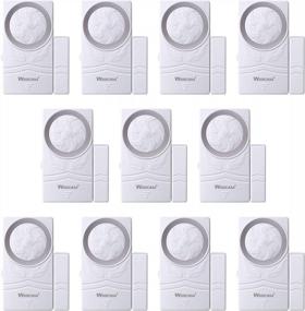 img 4 attached to Wsdcam Door And Window Alarm For Home Wireless Alarm Security System Magnetic Alarm Sensor Close Door Reminder Loud 110 DB, 4-In-1 Mode Window Alarms 10 Pack