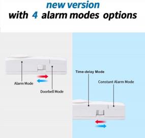 img 3 attached to Wsdcam Door And Window Alarm For Home Wireless Alarm Security System Magnetic Alarm Sensor Close Door Reminder Loud 110 DB, 4-In-1 Mode Window Alarms 10 Pack