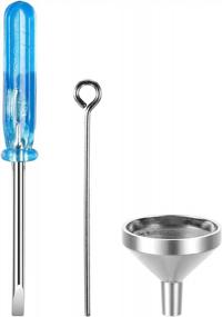 img 4 attached to Mini Funnels Set Stainless Steel Urn Funnel Filler Kit For Cremation Jewelry Ashes Keepsakes