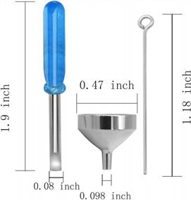 img 3 attached to Mini Funnels Set Stainless Steel Urn Funnel Filler Kit For Cremation Jewelry Ashes Keepsakes