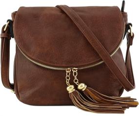 img 3 attached to Tassel Accent Crossbody Bag Flap Women's Handbags & Wallets : Crossbody Bags